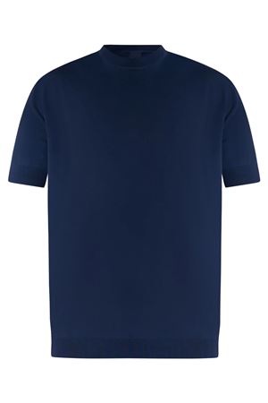 T-shirt in viscosa leggera blu LOW BRAND | LM26001E044